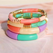 Trendige Armbander mit Tube Acrylperlen herstellen